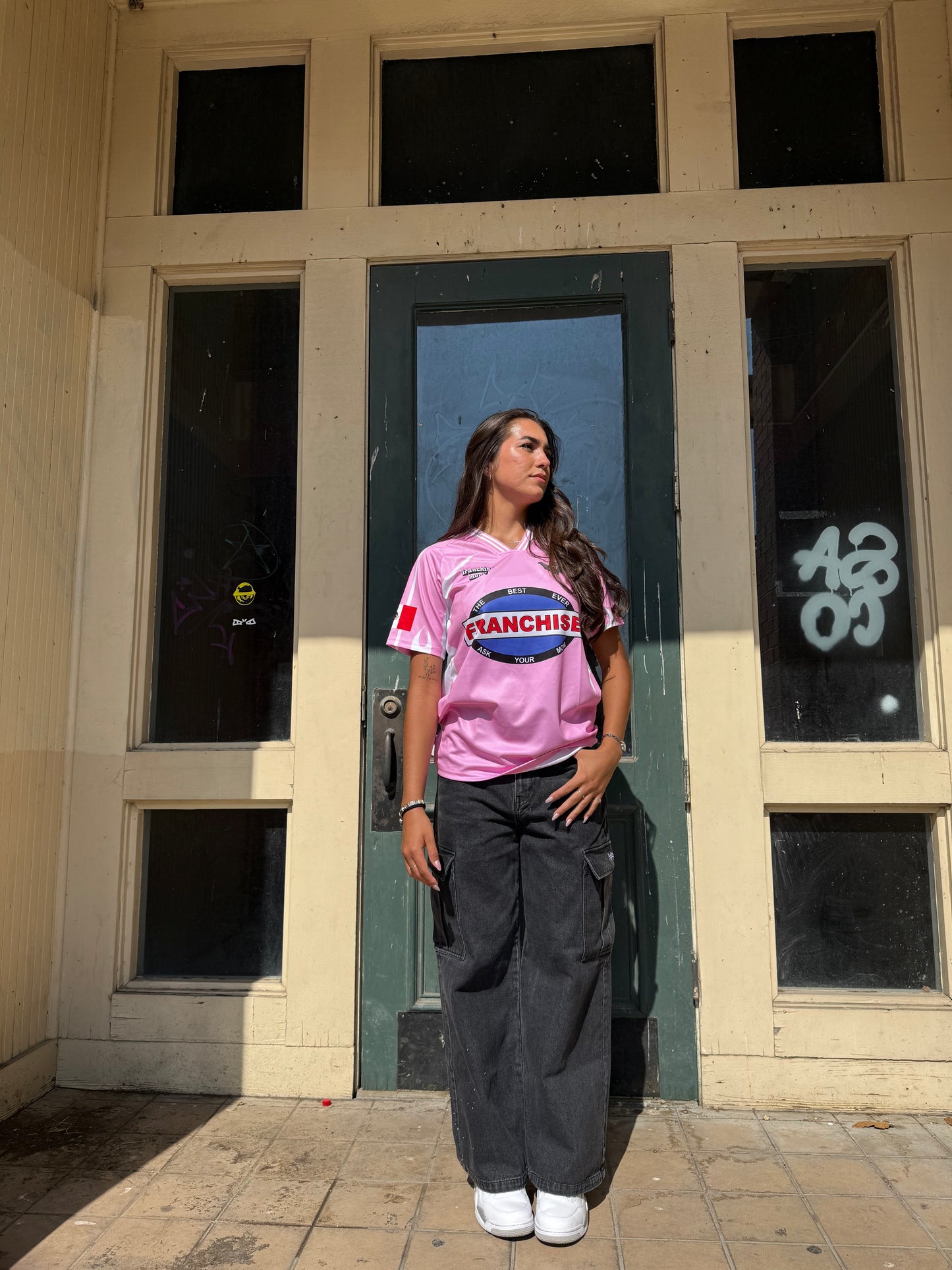 Short Sleeve Pink-Jersey